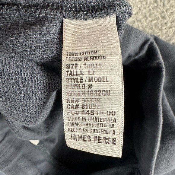 Standard James Perse‎ Sweatpants Women's 0 XS Purple Dust Cropped Lounge - Picture 10 of 12